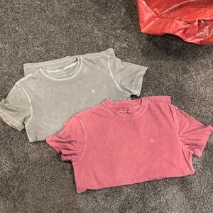 2 pack American Eagle Outfitters' Gray and Red Tees
